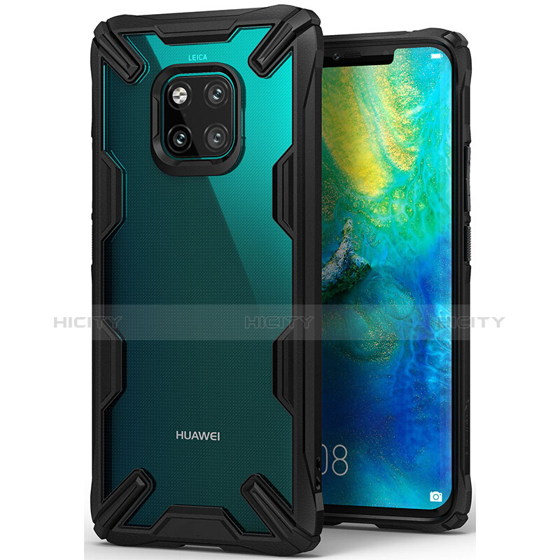 Funda Silicona Carcasa Ultrafina Goma Frontal y Trasera 360 Grados para Huawei Mate 20 Pro Negro