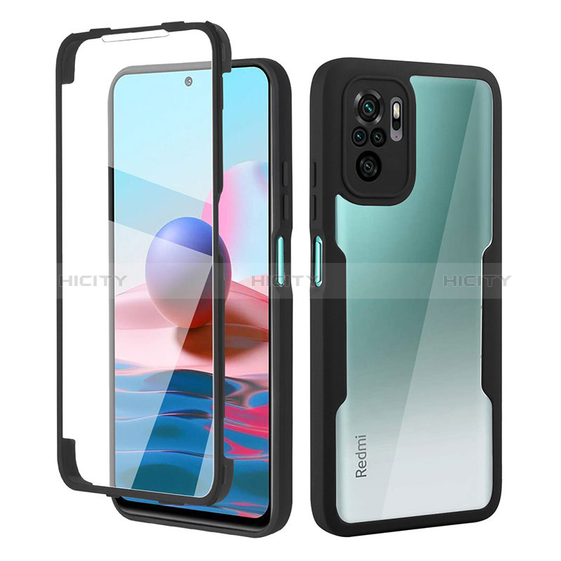 Funda Silicona Carcasa Ultrafina Goma Frontal y Trasera 360 Grados para Xiaomi Redmi Note 10S 4G