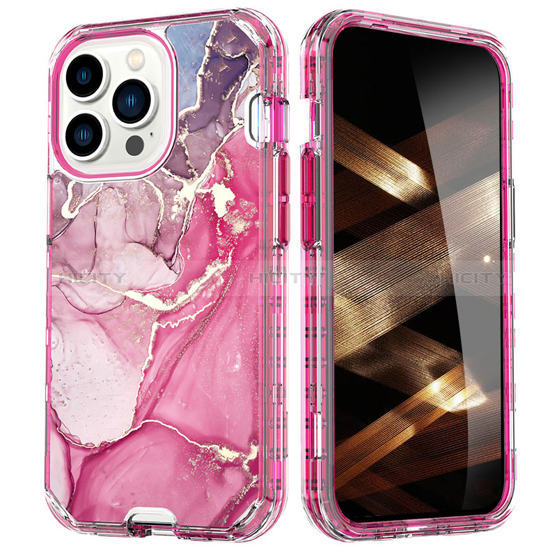 Funda Silicona Carcasa Ultrafina Goma Frontal y Trasera 360 Grados YJ1 para Apple iPhone 14 Pro Max