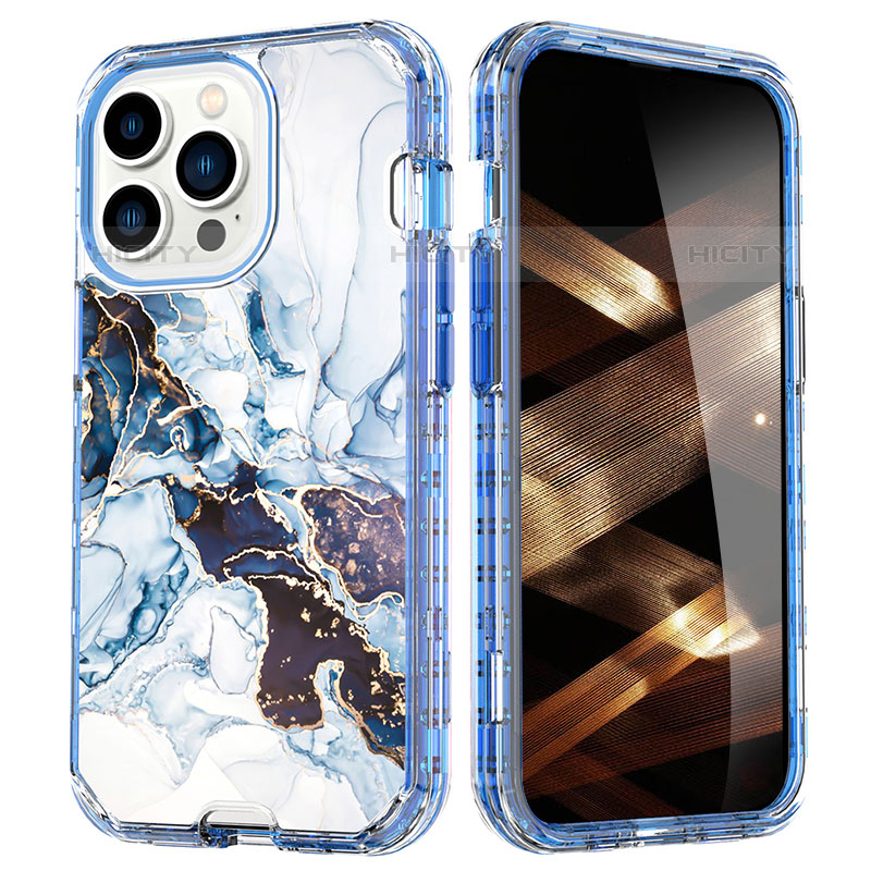 Funda Silicona Carcasa Ultrafina Goma Frontal y Trasera 360 Grados YJ1 para Apple iPhone 15 Pro Multicolor