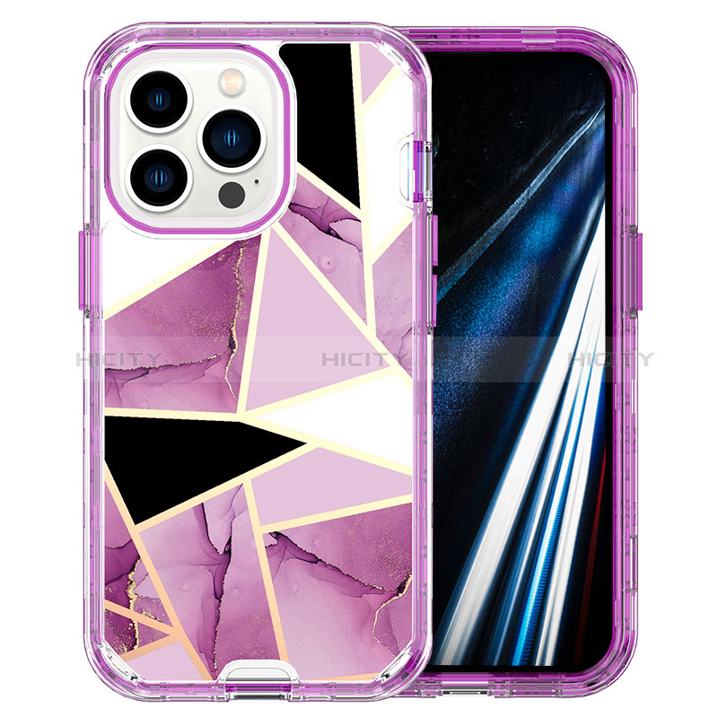 Funda Silicona Carcasa Ultrafina Goma Frontal y Trasera 360 Grados YJ2 para Apple iPhone 14 Pro