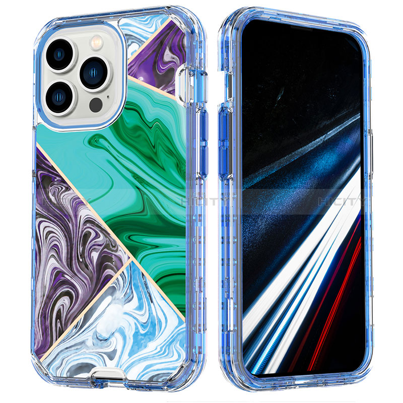 Funda Silicona Carcasa Ultrafina Goma Frontal y Trasera 360 Grados YJ2 para Apple iPhone 15 Pro Max