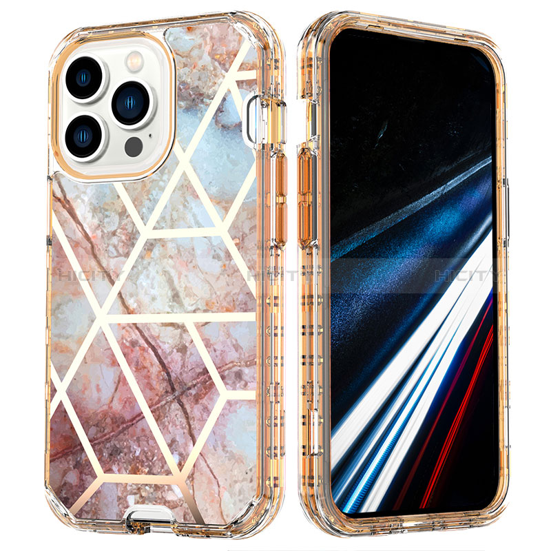 Funda Silicona Carcasa Ultrafina Goma Frontal y Trasera 360 Grados YJ2 para Apple iPhone 15 Pro Vistoso