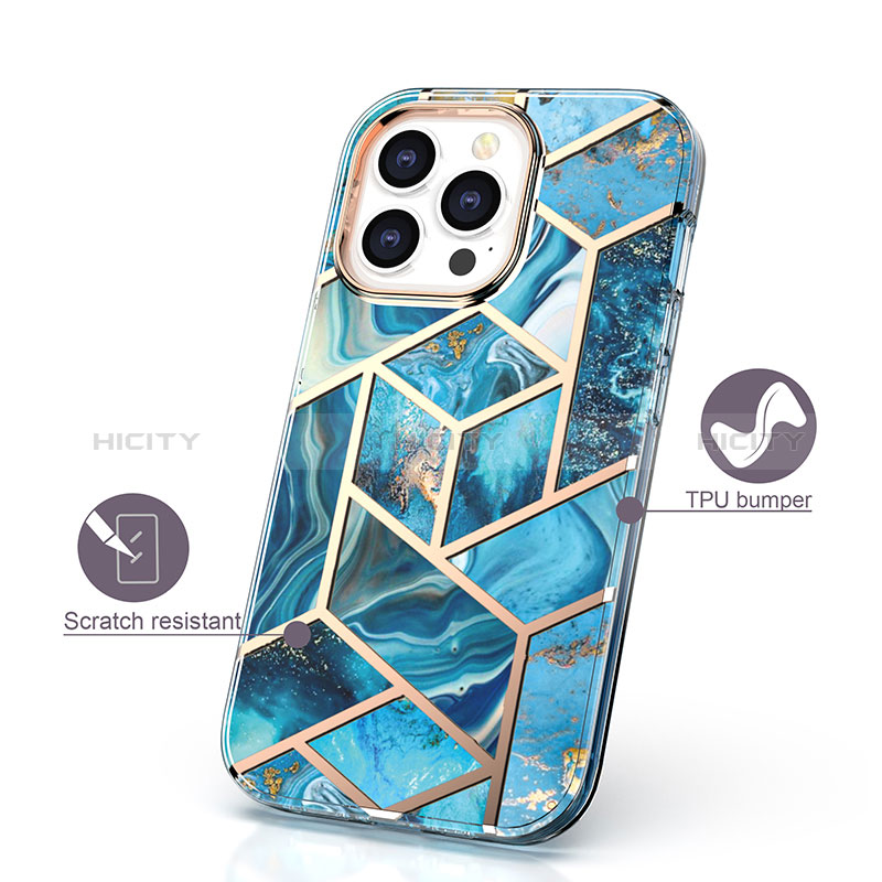 Funda Silicona Carcasa Ultrafina Goma Frontal y Trasera 360 Grados YJ3 para Apple iPhone 13 Pro