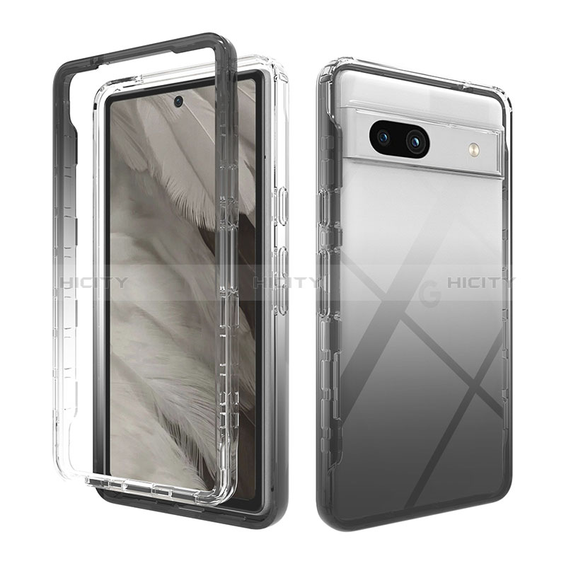 Paquete de 2 fundas para Google Pixel 7a, ultra delgadas, flexibles y  transparentes de TPU para Google Pixel 7a, funda protectora de silicona  suave de