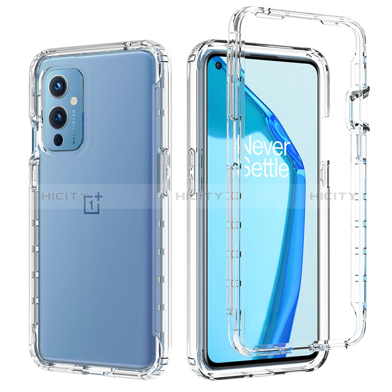 Funda Silicona Carcasa Ultrafina Transparente Goma Frontal y Trasera 360 Grados Gradiente JX1 para OnePlus 9 5G