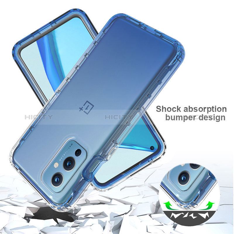 Funda Silicona Carcasa Ultrafina Transparente Goma Frontal y Trasera 360 Grados Gradiente JX1 para OnePlus 9 5G