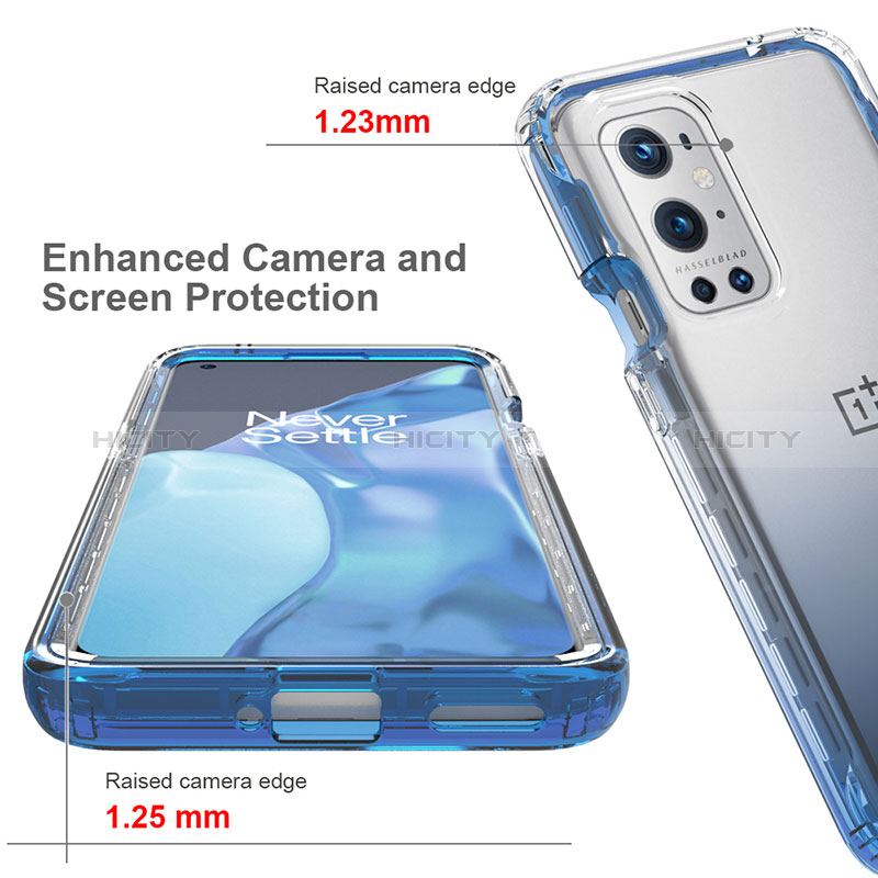 Funda Silicona Carcasa Ultrafina Transparente Goma Frontal y Trasera 360 Grados Gradiente JX1 para OnePlus 9 Pro 5G