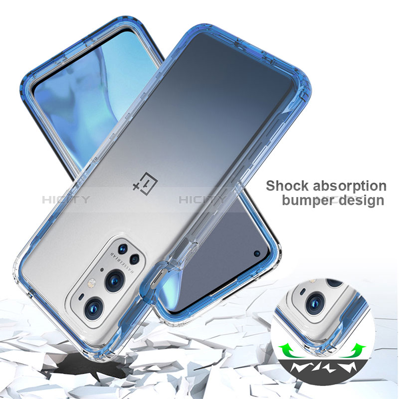 Funda Silicona Carcasa Ultrafina Transparente Goma Frontal y Trasera 360 Grados Gradiente JX1 para OnePlus 9 Pro 5G