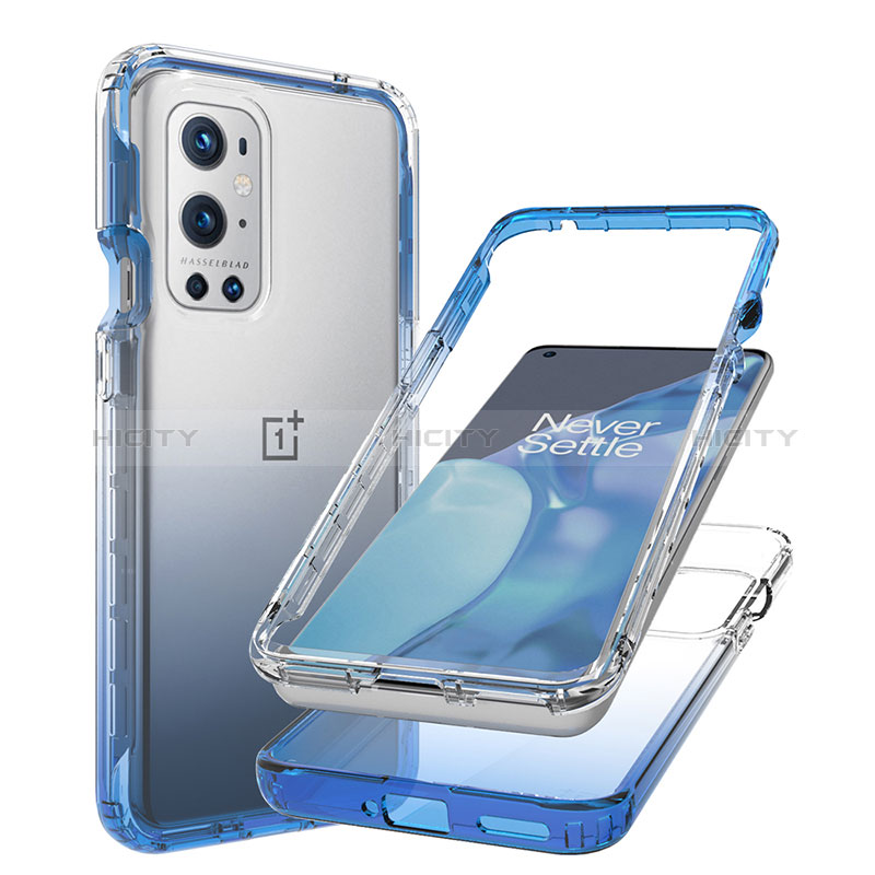 Funda Silicona Carcasa Ultrafina Transparente Goma Frontal y Trasera 360 Grados Gradiente JX1 para OnePlus 9 Pro 5G