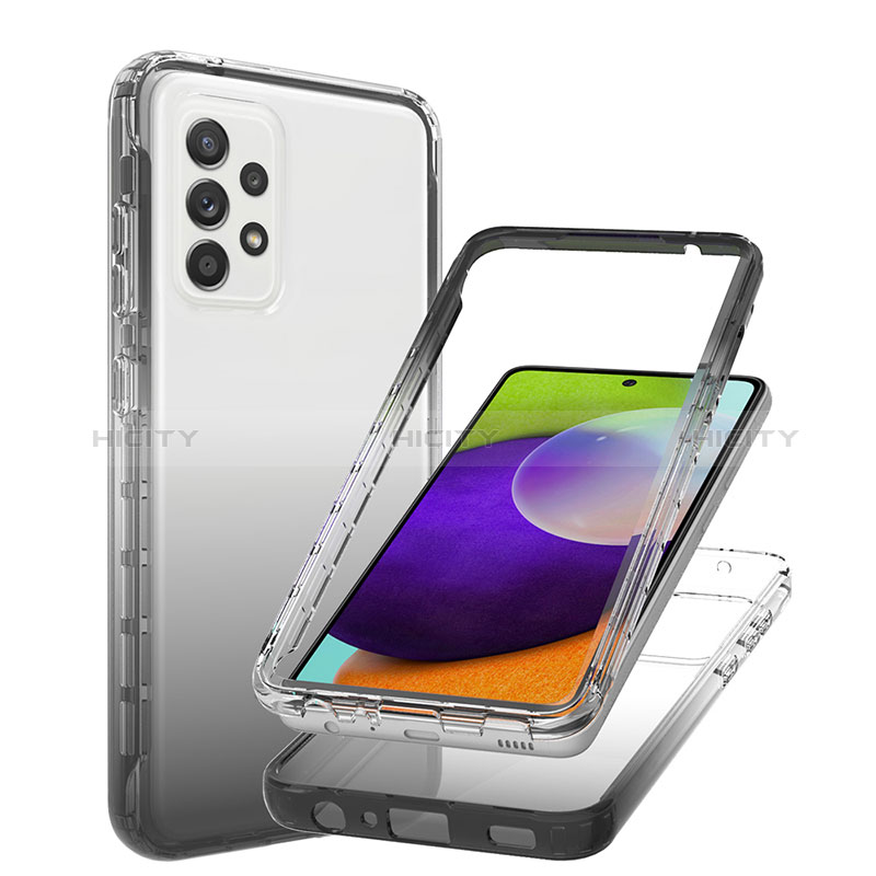 Funda Silicona Carcasa Ultrafina Transparente Goma Frontal y Trasera 360 Grados Gradiente JX1 para Samsung Galaxy A52s 5G