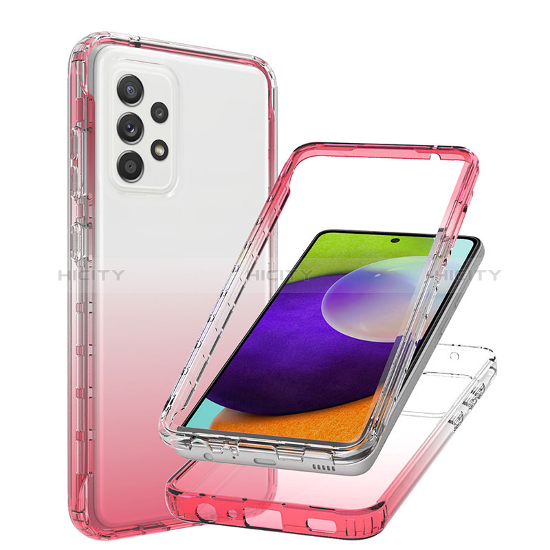 Funda Silicona Carcasa Ultrafina Transparente Goma Frontal y Trasera 360 Grados Gradiente JX1 para Samsung Galaxy A52s 5G