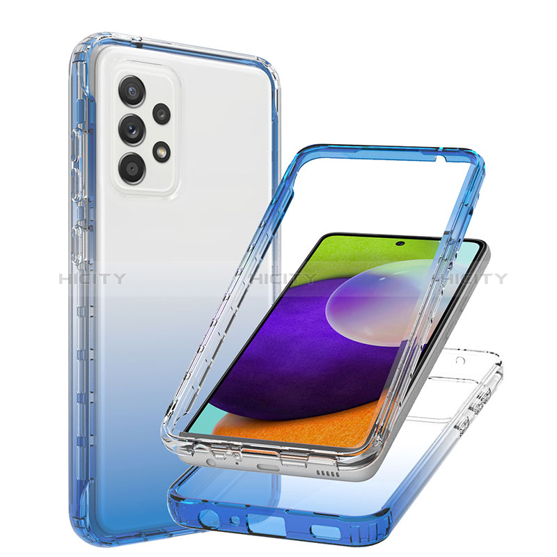 Funda Silicona Carcasa Ultrafina Transparente Goma Frontal y Trasera 360 Grados Gradiente JX1 para Samsung Galaxy A52s 5G