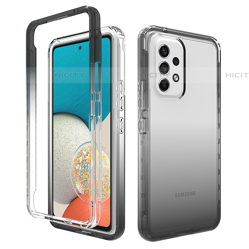 Funda Silicona Carcasa Ultrafina Transparente Goma Frontal y Trasera 360 Grados Gradiente JX1 para Samsung Galaxy A53 5G