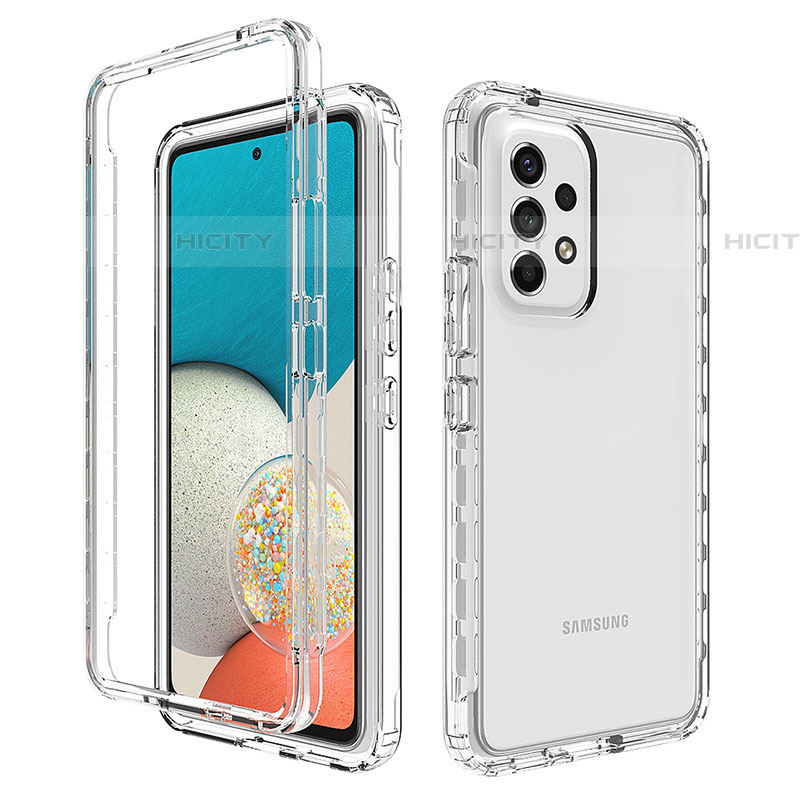 Funda Silicona Carcasa Ultrafina Transparente Goma Frontal y Trasera 360 Grados Gradiente JX1 para Samsung Galaxy A53 5G