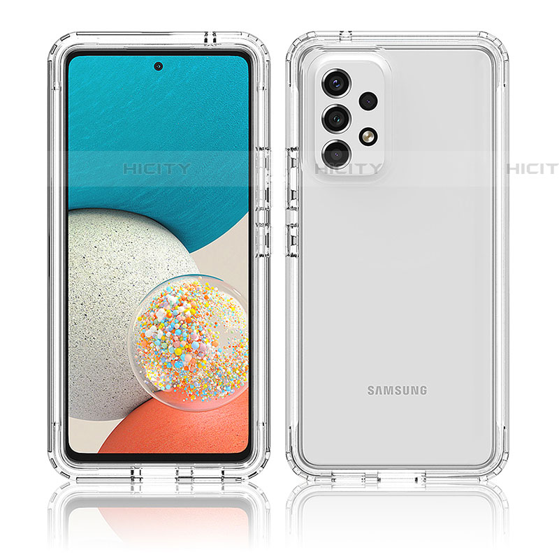 Funda Silicona Carcasa Ultrafina Transparente Goma Frontal y Trasera 360 Grados Gradiente JX1 para Samsung Galaxy A53 5G