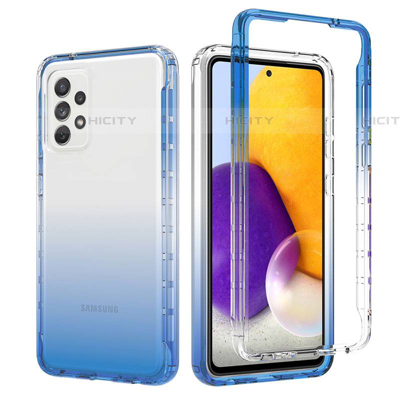 Funda Silicona Carcasa Ultrafina Transparente Goma Frontal y Trasera 360 Grados Gradiente JX1 para Samsung Galaxy A72 4G