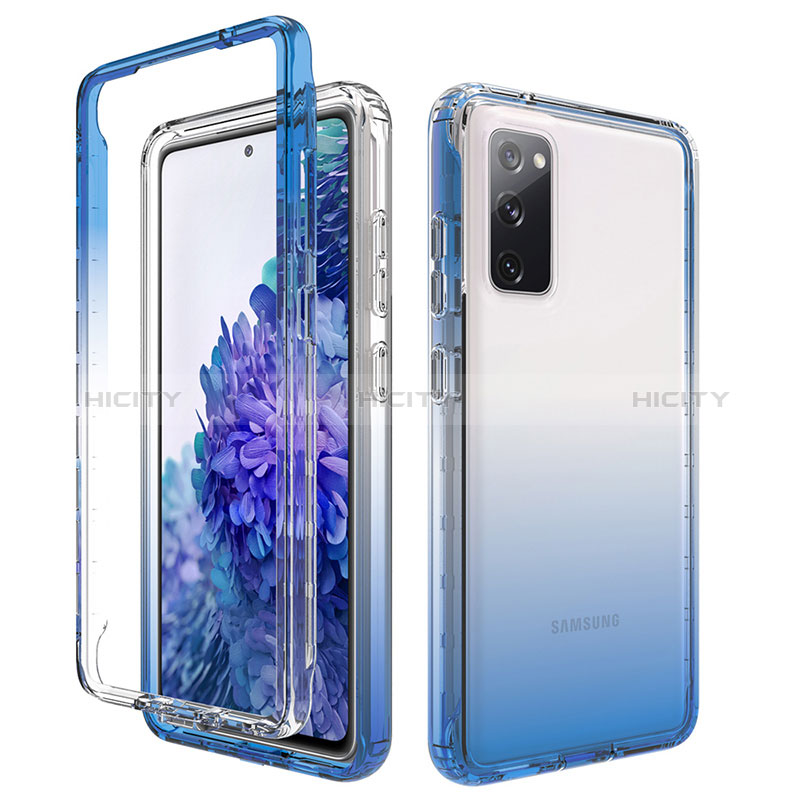 Funda Silicona Carcasa Ultrafina Transparente Goma Frontal y Trasera 360 Grados Gradiente JX1 para Samsung Galaxy S20 FE (2022) 5G