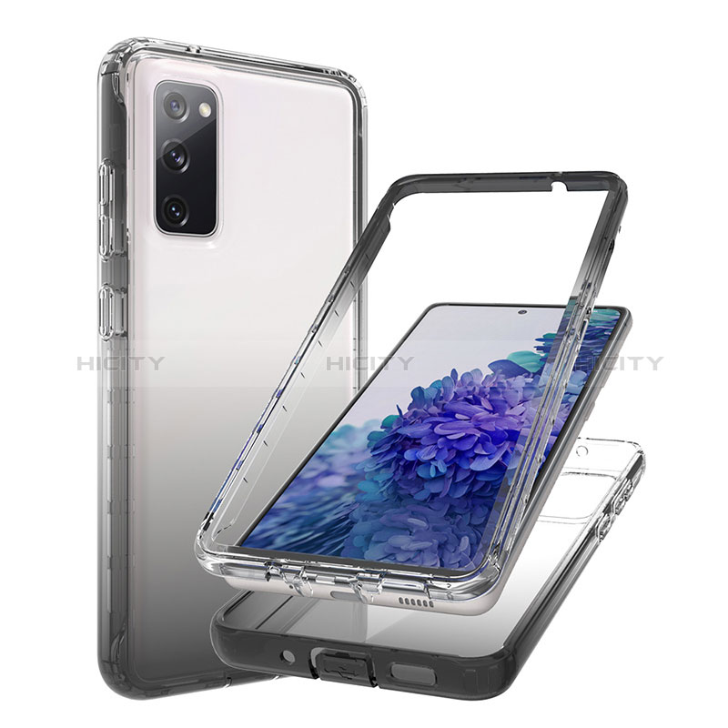 Funda Silicona Carcasa Ultrafina Transparente Goma Frontal y Trasera 360 Grados Gradiente JX1 para Samsung Galaxy S20 FE 4G