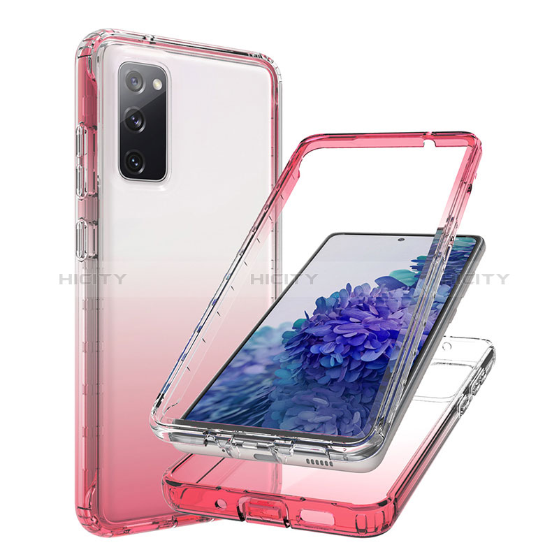 Funda Silicona Carcasa Ultrafina Transparente Goma Frontal y Trasera 360 Grados Gradiente JX1 para Samsung Galaxy S20 FE 4G