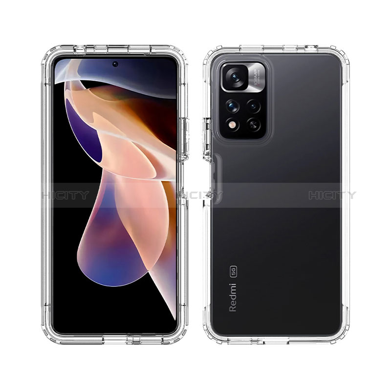 Funda Silicona Carcasa Ultrafina Transparente Goma Frontal y Trasera 360 Grados Gradiente JX1 para Xiaomi Mi 11i 5G (2022)