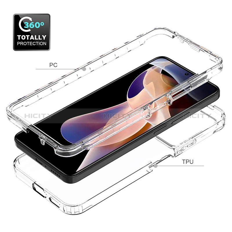 Funda Silicona Carcasa Ultrafina Transparente Goma Frontal y Trasera 360 Grados Gradiente JX1 para Xiaomi Mi 11i 5G (2022)