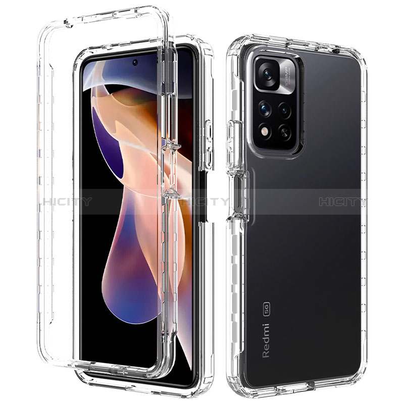 Funda Silicona Carcasa Ultrafina Transparente Goma Frontal y Trasera 360 Grados Gradiente JX1 para Xiaomi Poco X4 NFC