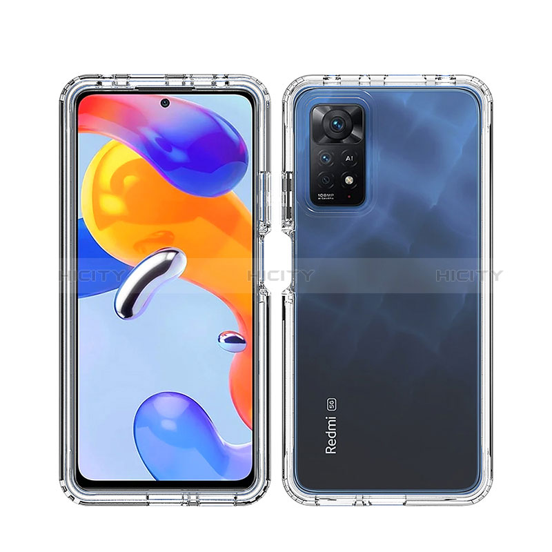 Funda Silicona Carcasa Ultrafina Transparente Goma Frontal y Trasera 360 Grados Gradiente JX1 para Xiaomi Redmi Note 11 Pro 4G