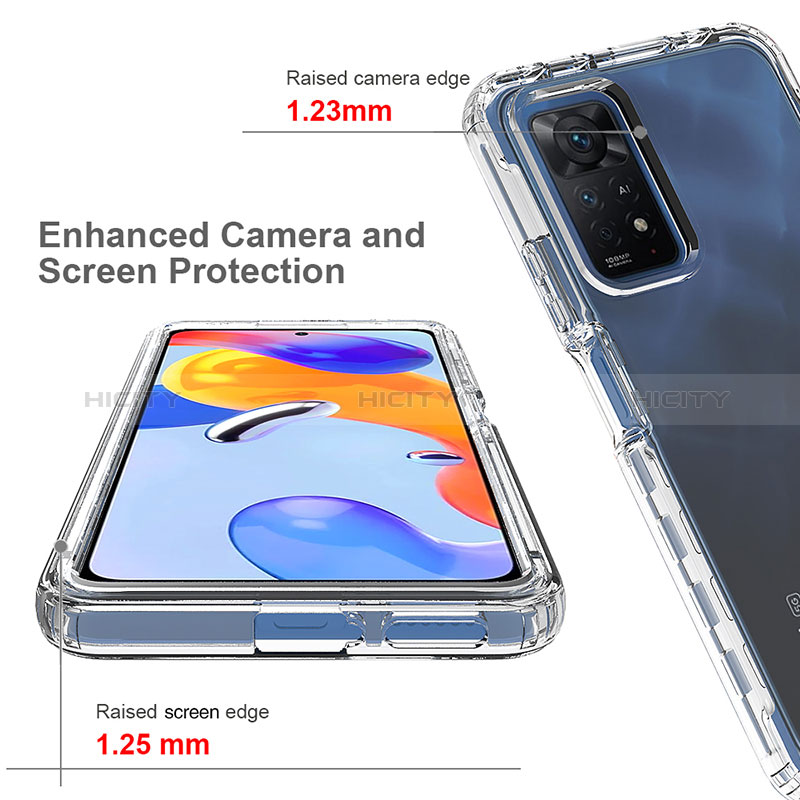 Funda Silicona Carcasa Ultrafina Transparente Goma Frontal y Trasera 360 Grados Gradiente JX1 para Xiaomi Redmi Note 11 Pro 5G