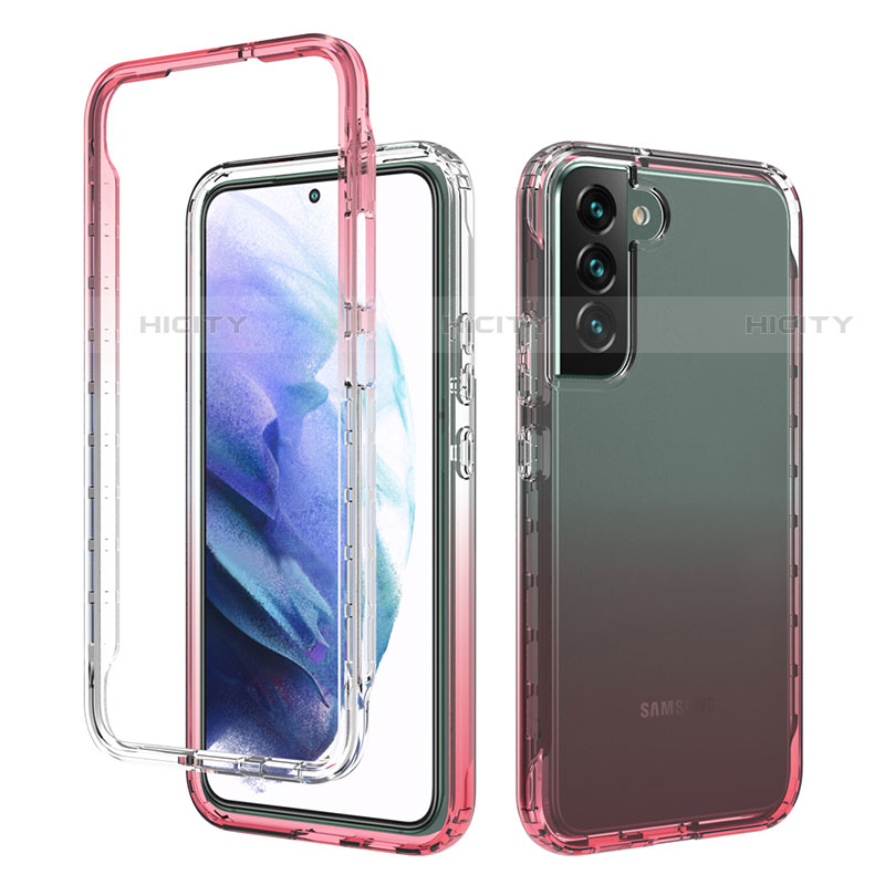 Funda Silicona Carcasa Ultrafina Transparente Goma Frontal y Trasera 360 Grados Gradiente M01 para Samsung Galaxy S23 Plus 5G