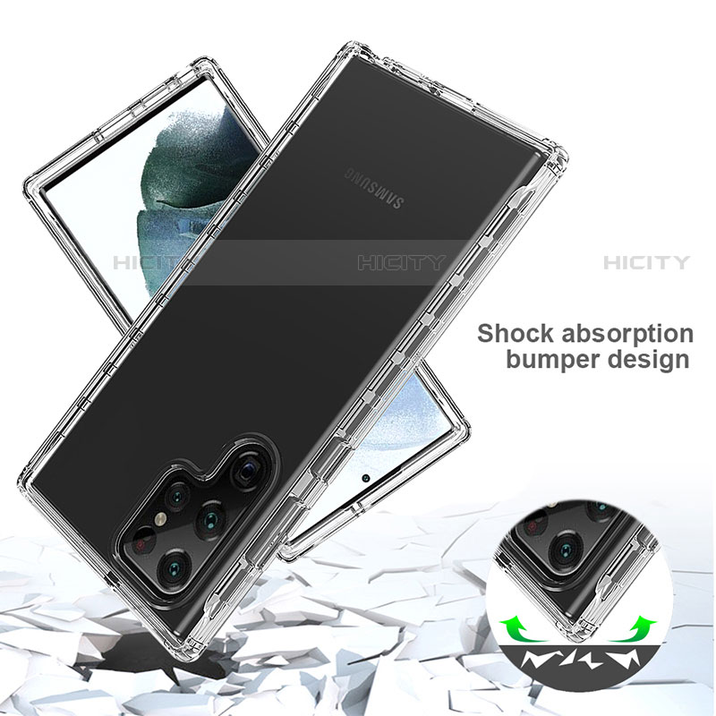 Funda Silicona Carcasa Ultrafina Transparente Goma Frontal y Trasera 360 Grados Gradiente M01 para Samsung Galaxy S23 Ultra 5G