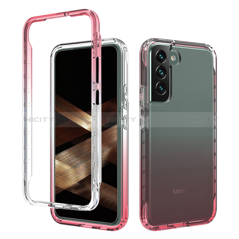 Funda Silicona Carcasa Ultrafina Transparente Goma Frontal y Trasera 360 Grados Gradiente M01 para Samsung Galaxy S24 Plus 5G