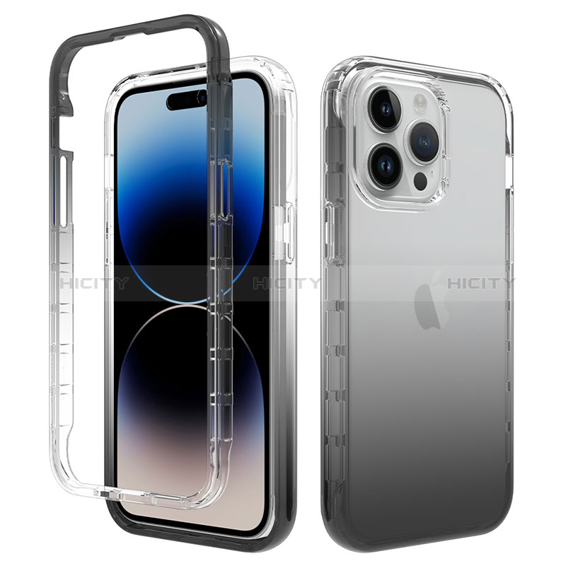 Funda Silicona Carcasa Ultrafina Transparente Goma Frontal y Trasera 360 Grados Gradiente para Apple iPhone 13 Pro Max