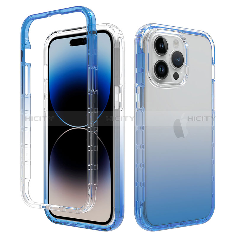 Funda Silicona Carcasa Ultrafina Transparente Goma Frontal y Trasera 360 Grados Gradiente para Apple iPhone 13 Pro Max