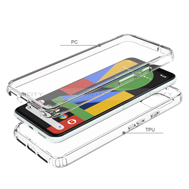 Funda Silicona Carcasa Ultrafina Transparente Goma Frontal y Trasera 360 Grados Gradiente para Google Pixel 4 XL