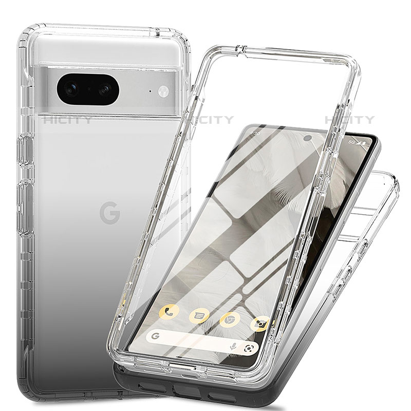 Funda Silicona Carcasa Ultrafina Transparente Goma Frontal y Trasera 360 Grados Gradiente para Google Pixel 7 5G