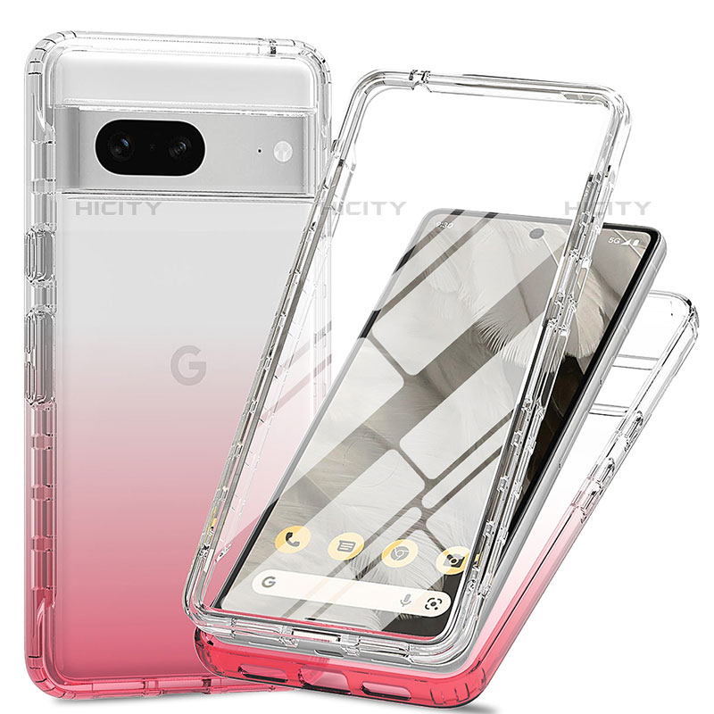 Funda Silicona Carcasa Ultrafina Transparente Goma Frontal y Trasera 360 Grados Gradiente para Google Pixel 7 5G