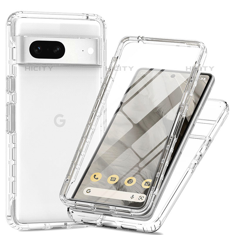 Funda Silicona Carcasa Ultrafina Transparente Goma Frontal y Trasera 360 Grados Gradiente para Google Pixel 7 5G