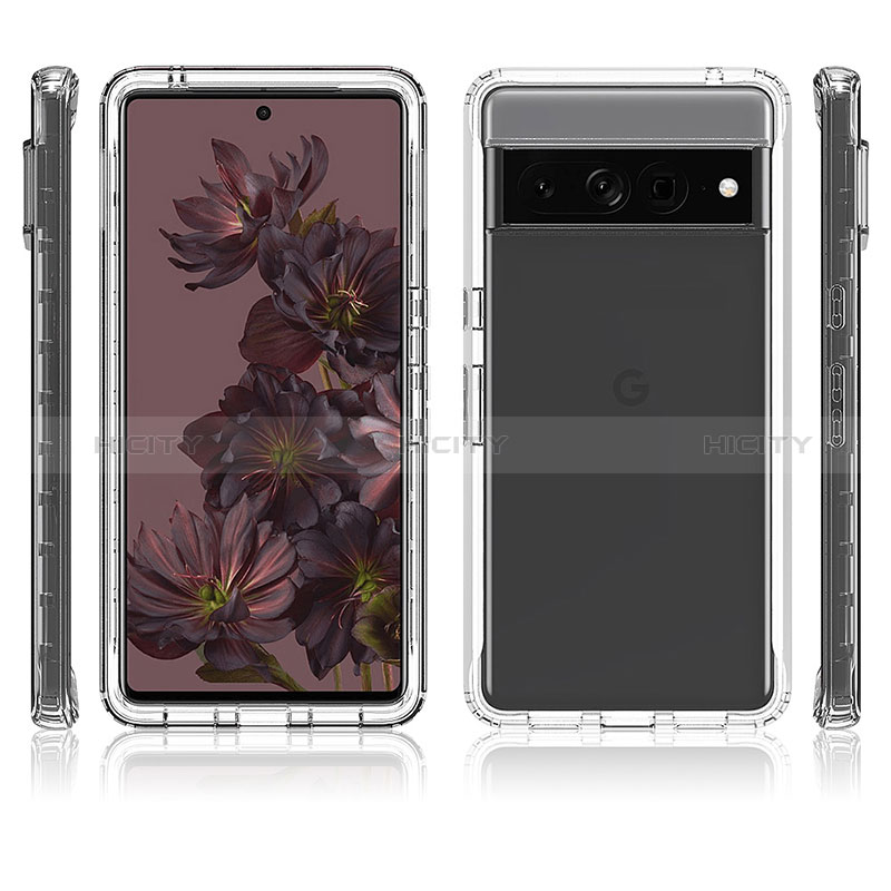 Funda Silicona Carcasa Ultrafina Transparente Goma Frontal y Trasera 360 Grados Gradiente para Google Pixel 7 Pro 5G