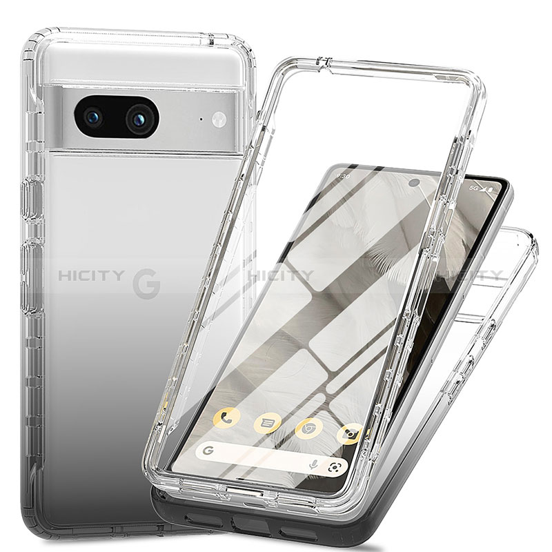 Funda Silicona Carcasa Ultrafina Transparente Goma Frontal y Trasera 360 Grados Gradiente para Google Pixel 7a 5G