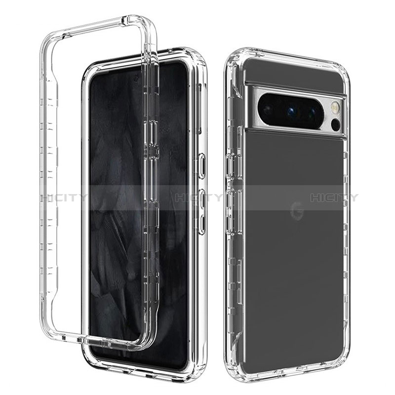 Funda Silicona Carcasa Ultrafina Transparente Goma Frontal y Trasera 360 Grados Gradiente para Google Pixel 8 Pro 5G