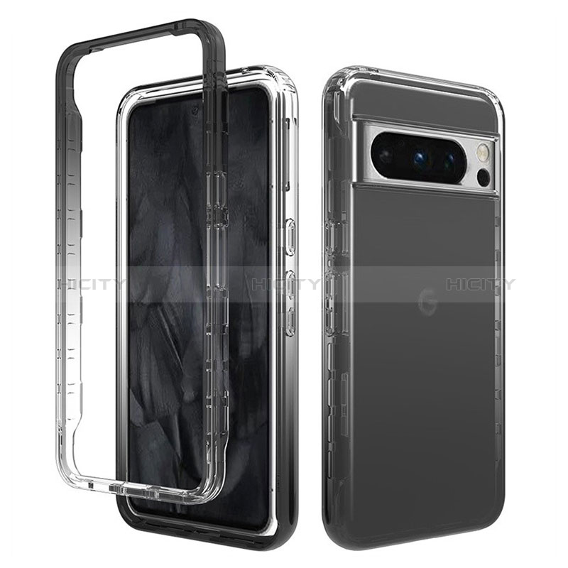 Funda Silicona Carcasa Ultrafina Transparente Goma Frontal y Trasera 360 Grados Gradiente para Google Pixel 8 Pro 5G