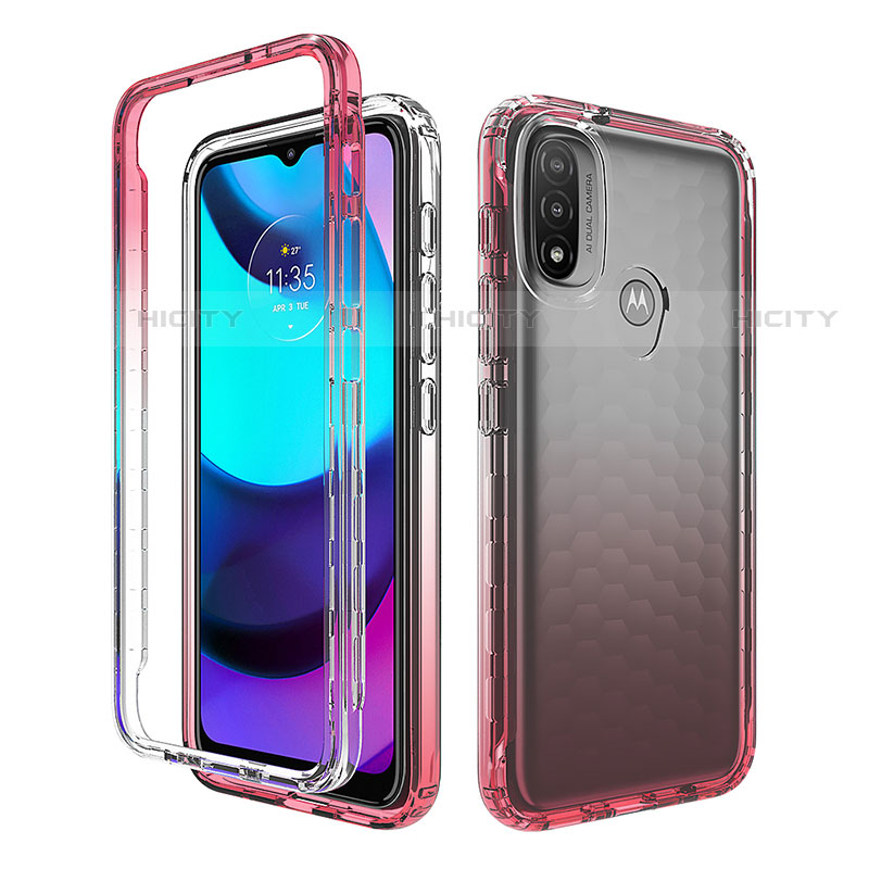 Funda Silicona Carcasa Ultrafina Transparente Goma Frontal y Trasera 360 Grados Gradiente para Motorola Moto E20