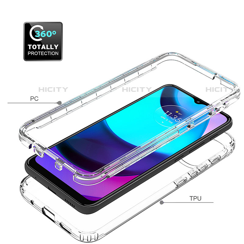 Funda Silicona Carcasa Ultrafina Transparente Goma Frontal y Trasera 360 Grados Gradiente para Motorola Moto E20