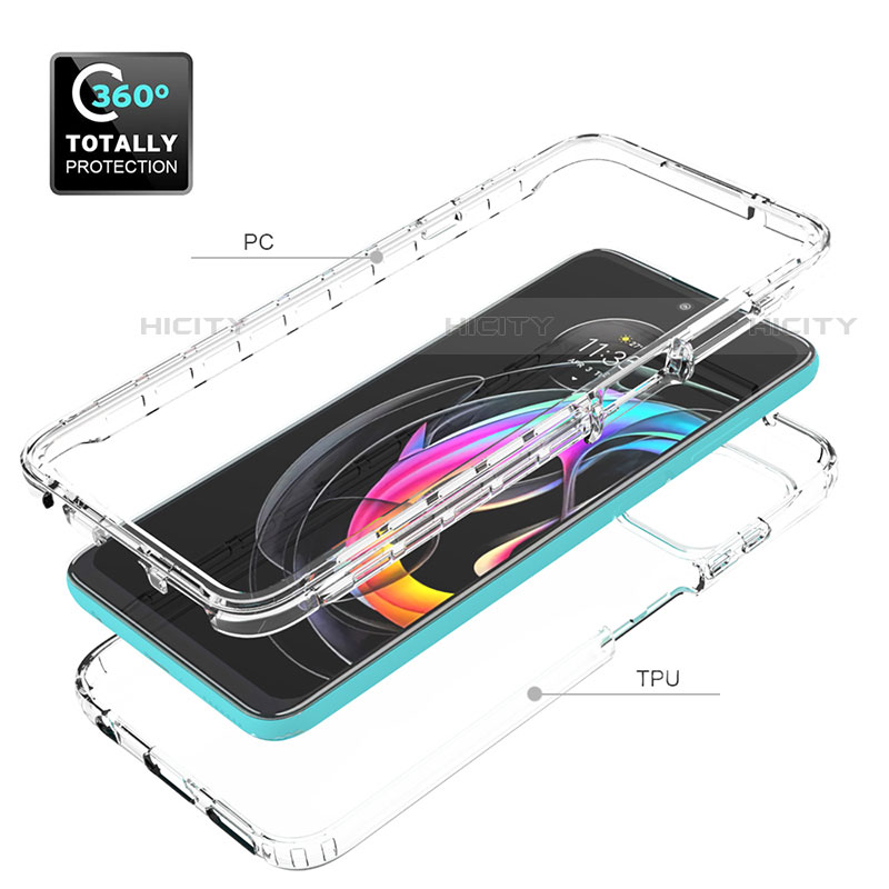 Funda Silicona Carcasa Ultrafina Transparente Goma Frontal y Trasera 360 Grados Gradiente para Motorola Moto Edge 20 Lite 5G