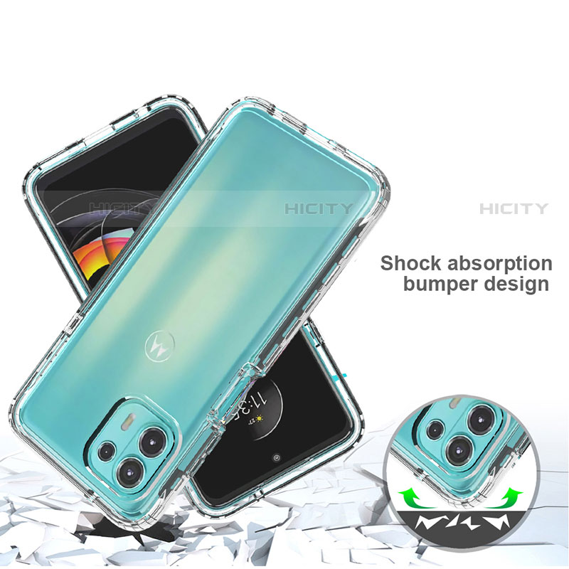 Funda Silicona Carcasa Ultrafina Transparente Goma Frontal y Trasera 360 Grados Gradiente para Motorola Moto Edge 20 Lite 5G