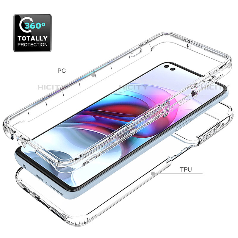 Funda Silicona Carcasa Ultrafina Transparente Goma Frontal y Trasera 360 Grados Gradiente para Motorola Moto Edge S 5G