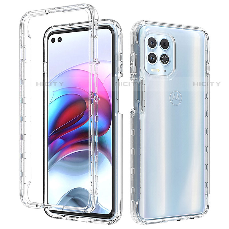 Funda Silicona Carcasa Ultrafina Transparente Goma Frontal y Trasera 360 Grados Gradiente para Motorola Moto Edge S 5G