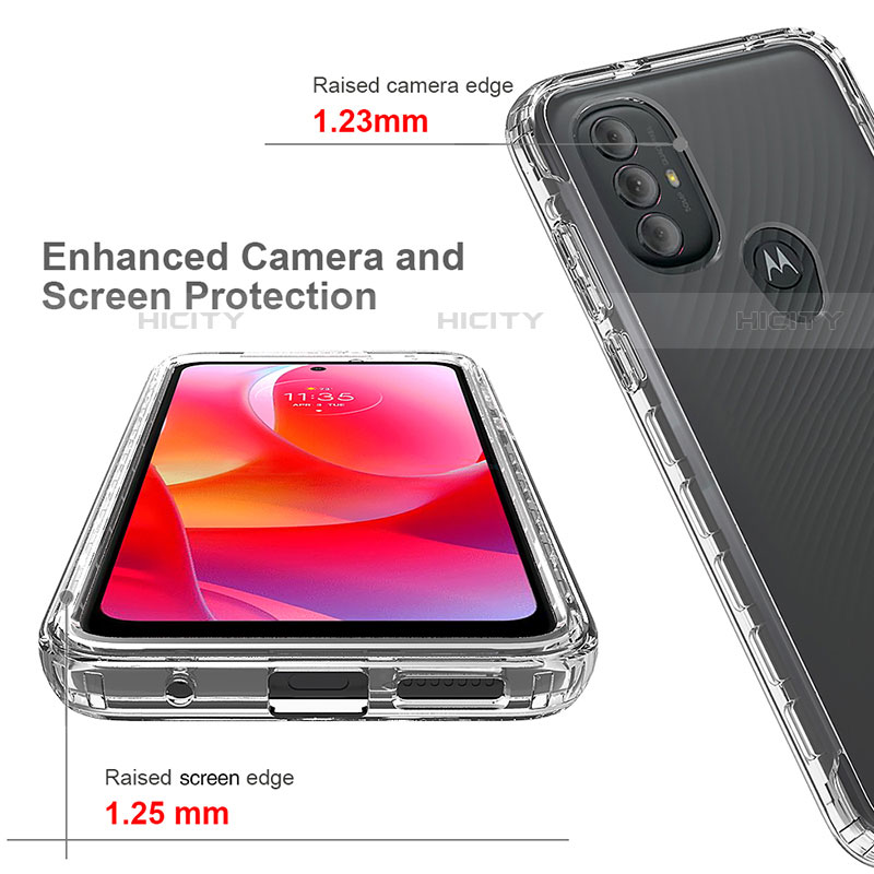 Funda Silicona Carcasa Ultrafina Transparente Goma Frontal y Trasera 360 Grados Gradiente para Motorola Moto G Play (2023)