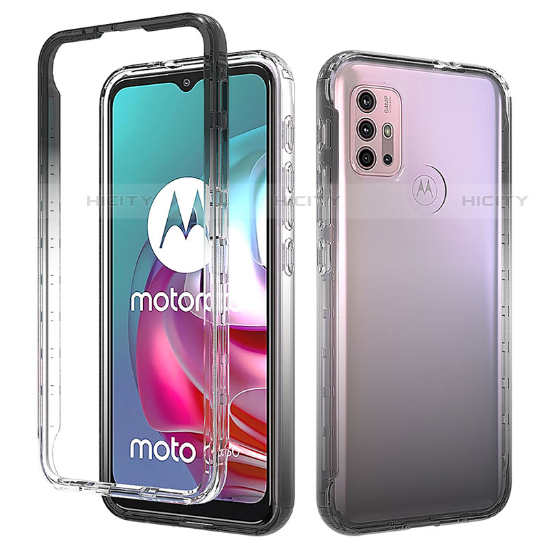 Funda Silicona Carcasa Ultrafina Transparente Goma Frontal y Trasera 360 Grados Gradiente para Motorola Moto G10 Power